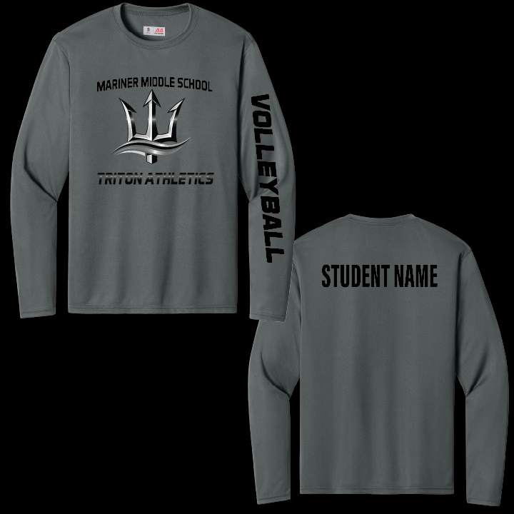 Mariner Middle School Athletics Long Sleeve Performance Tee