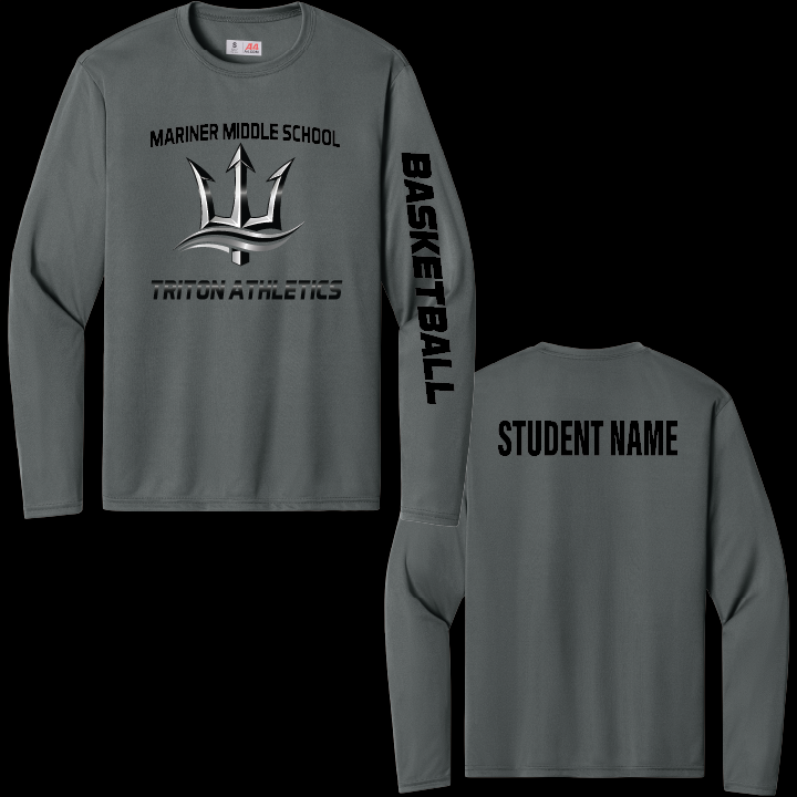 Mariner Middle School Athletics Long Sleeve Performance Tee