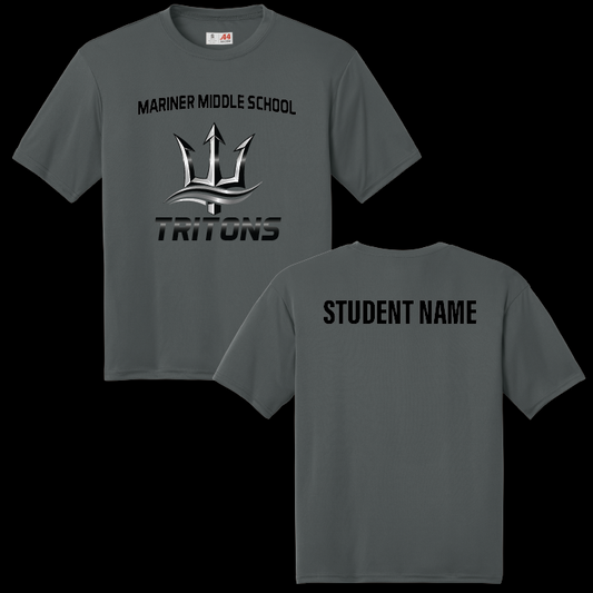 Mariner Middle School Short Sleeve Performance Athletic Tee