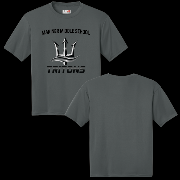 Mariner Middle School Short Sleeve Performance Athletic Tee