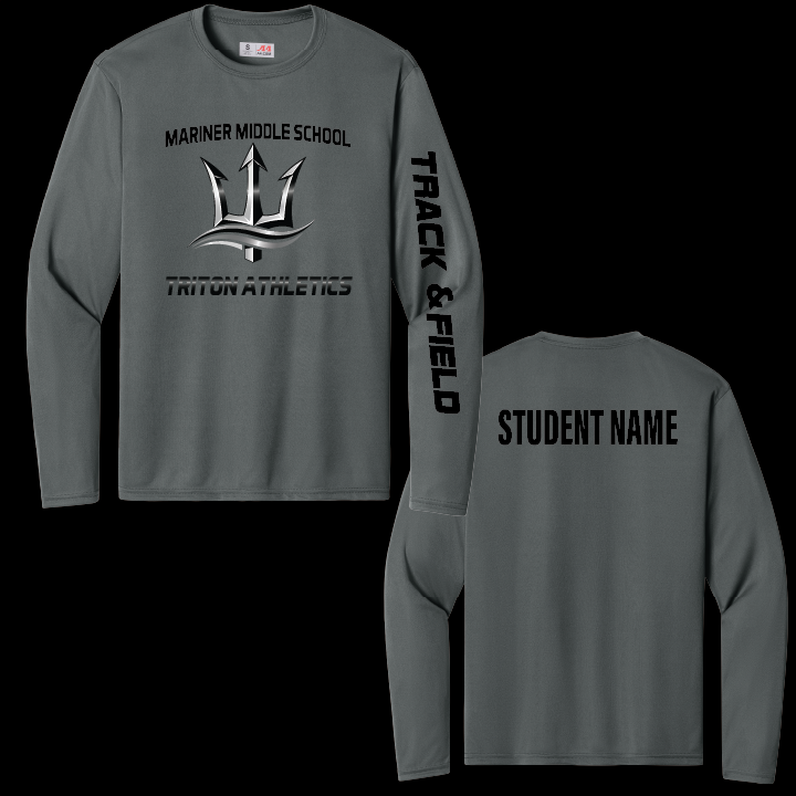 Mariner Middle School Athletics Long Sleeve Performance Tee